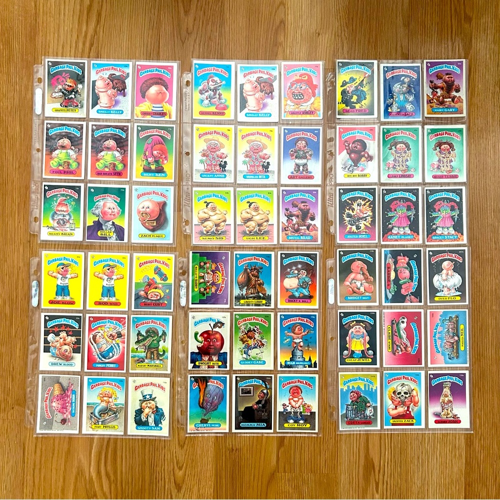 Garbage Pail Kids 1ST SERIES GPK OS1-9 Lot 50+ Cards Graffiti Petey 1985-87